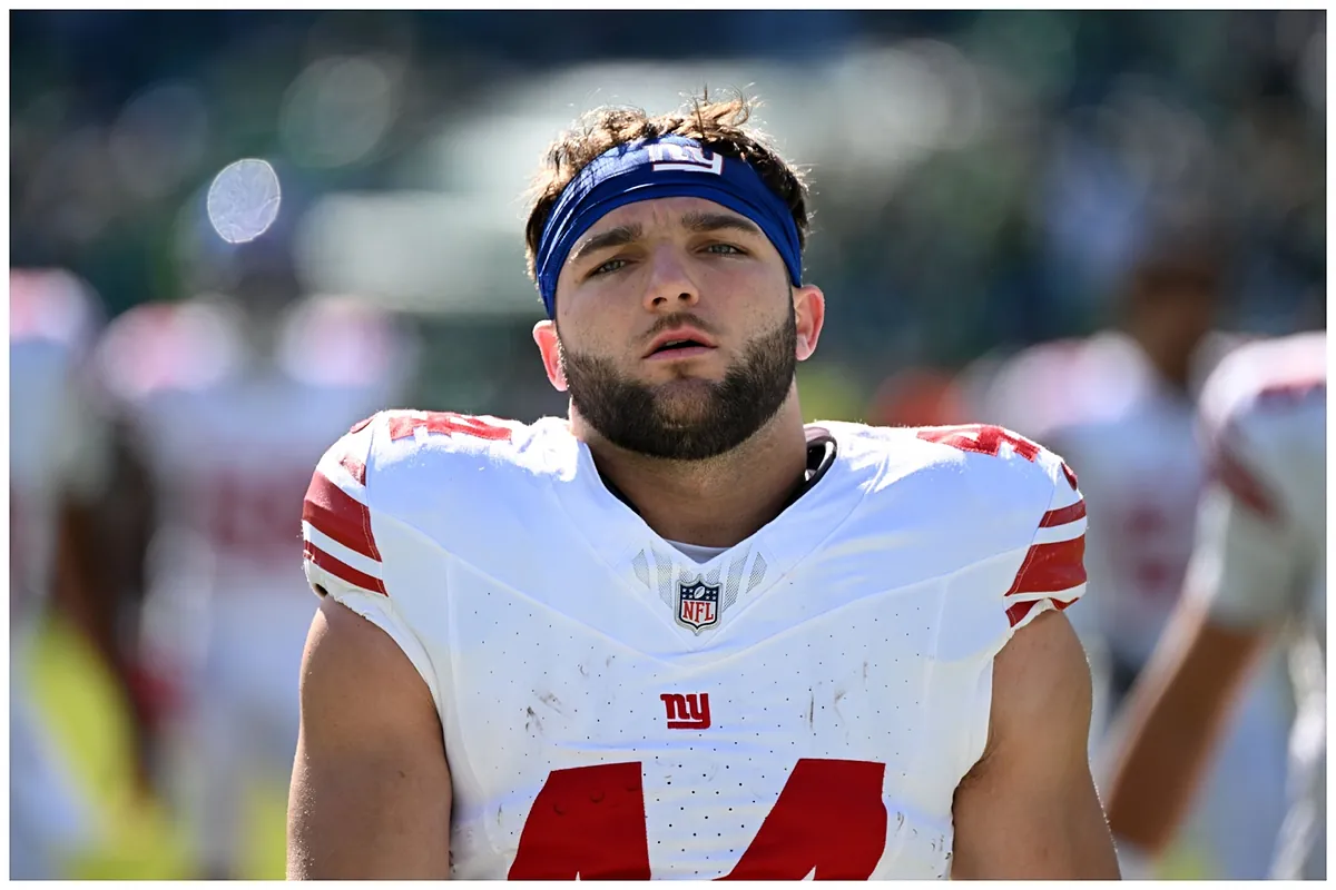 Travis Kelce reacts to Cam Skattebo’s devastating injury